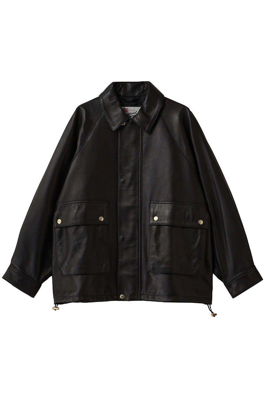 HELIOPOLE 【Traditional Weatherwear / トラディショナル ウェザー ウェア】ELTON LEATHER ブルゾン (ブラック, 34) エリオポール ELL..