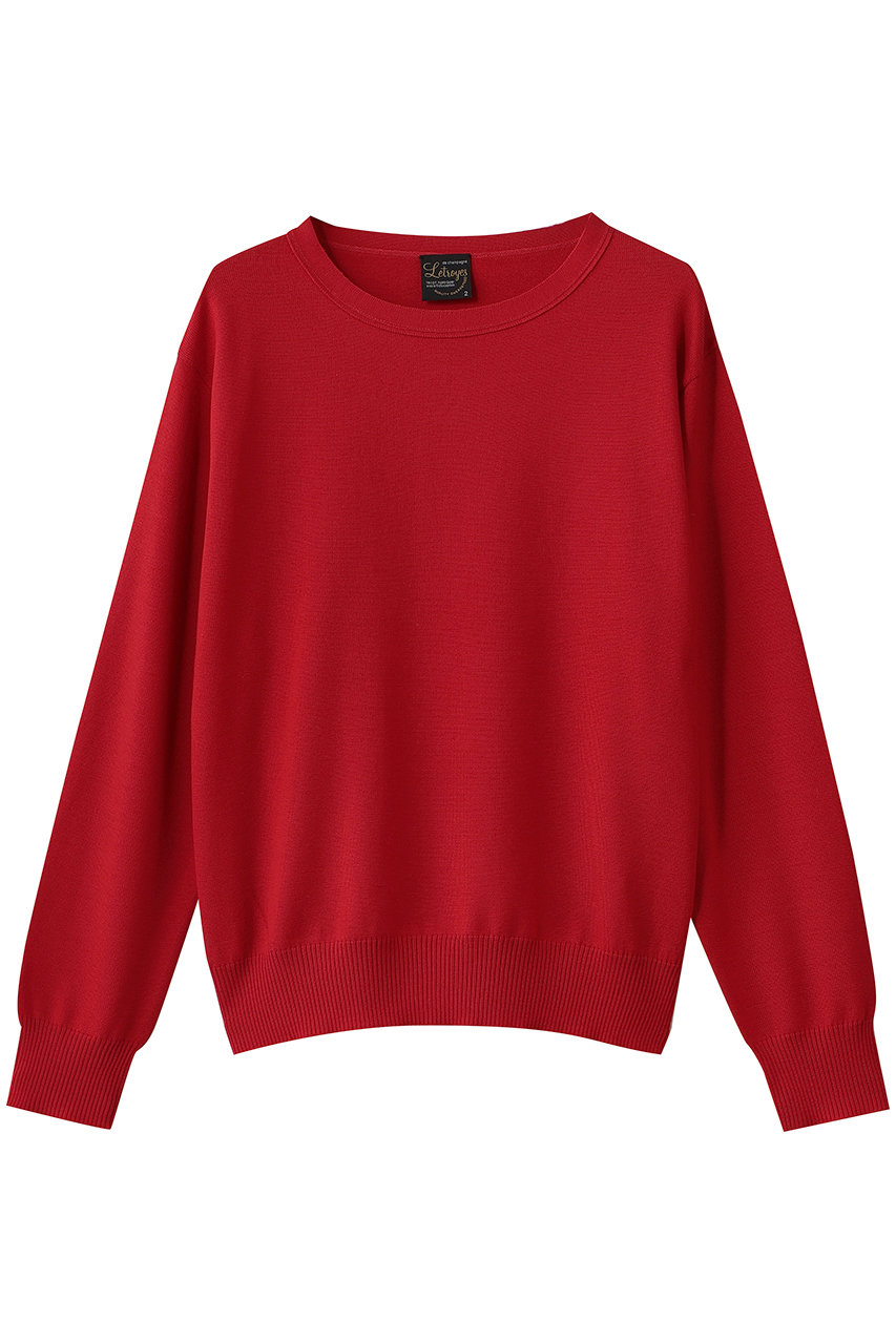 HELIOPOLE 【Letroyes / ルトロワ】TOHMAS (クルーネック) (レッド, 2) エリオポール ELLE SHOP
