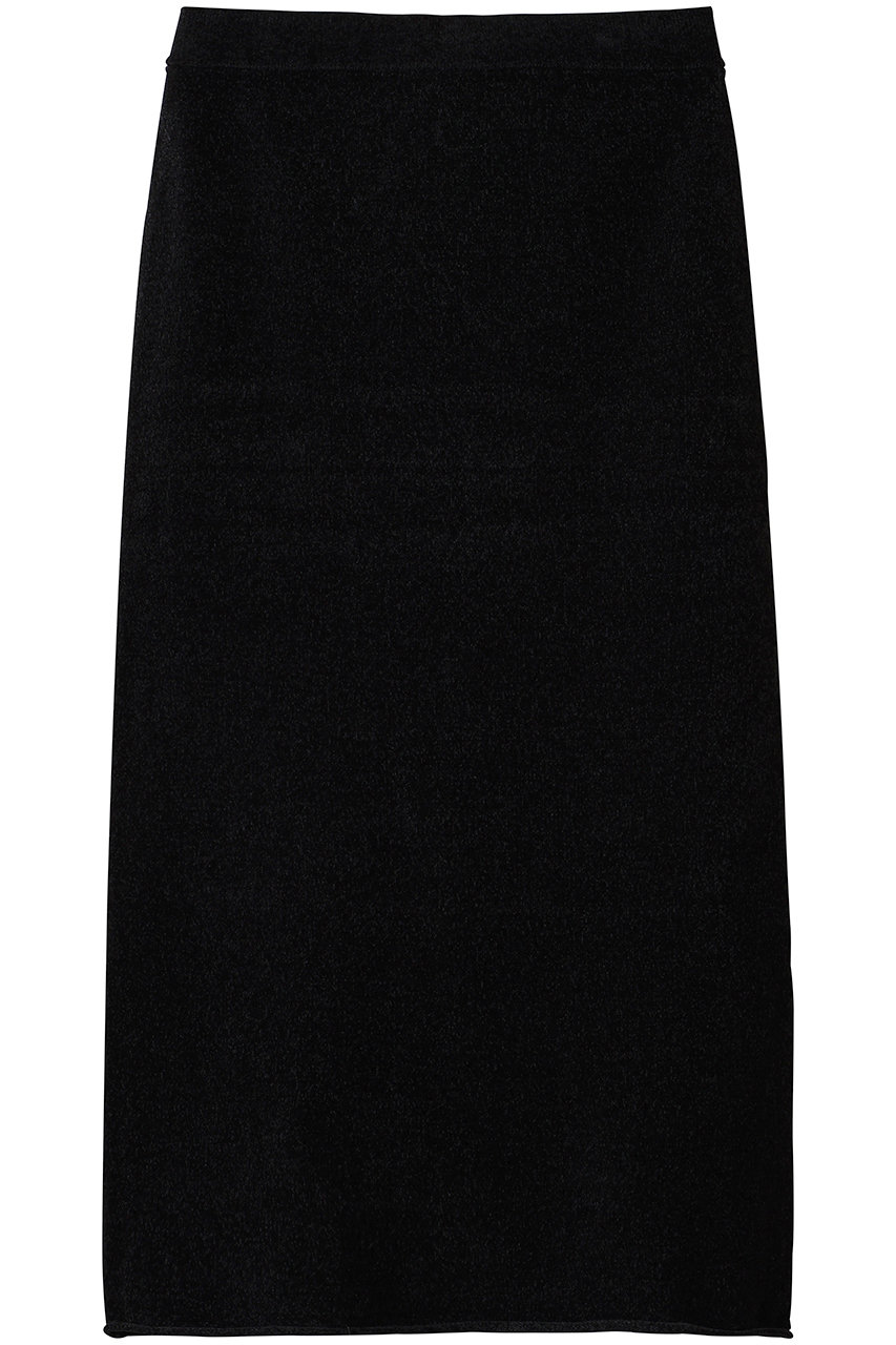 HELIOPOLE VELOUR Iラインスカート (ブラック, 38) エリオポール ELLE SHOP