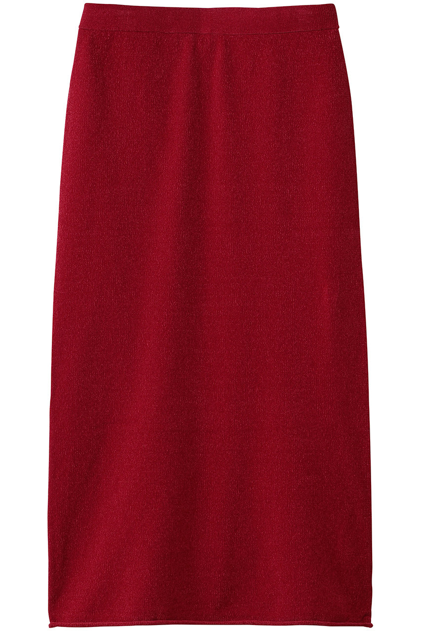 HELIOPOLE VELOUR Iラインスカート (レッド, 38) エリオポール ELLE SHOP