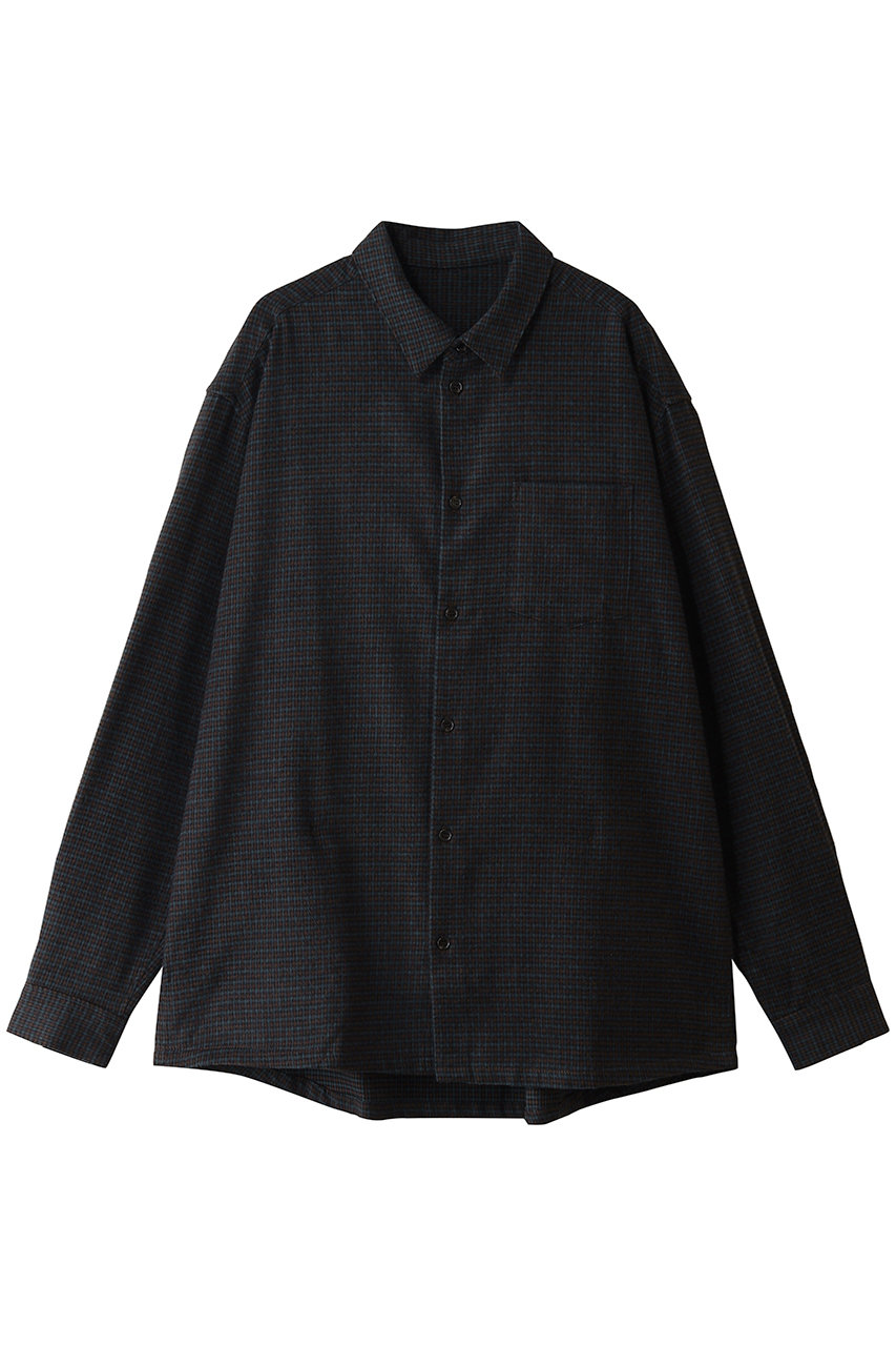 HELIOPOLE 【MASTER & Co. / マスターアンドコー】シャギーコットンチェックシャツ (ブルーチェック, 1) エリオポール ELLE SHOP