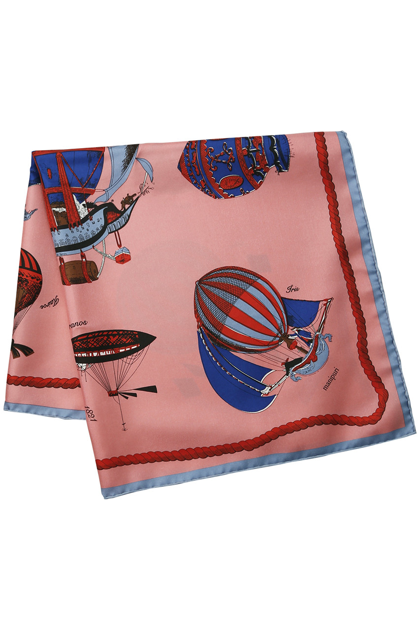 SALE 【20%OFF】 HELIOPOLE エリオポール 【manipuri】CARNIVAL SILKスカーフ ピンク