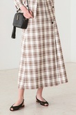 【セットアップ対応】タータンチェック ラップマキシスカート