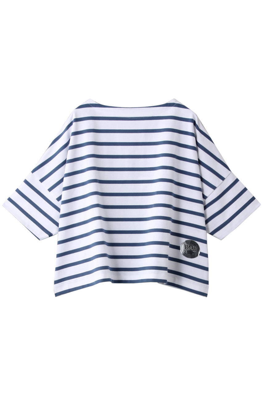 SALE 【30%OFF】 HELIOPOLE エリオポール 【Traditional Weatherwear】HELIOPOLE別注 ビッグマリン ボートネックシャツ ショートスリーブ ホワイト