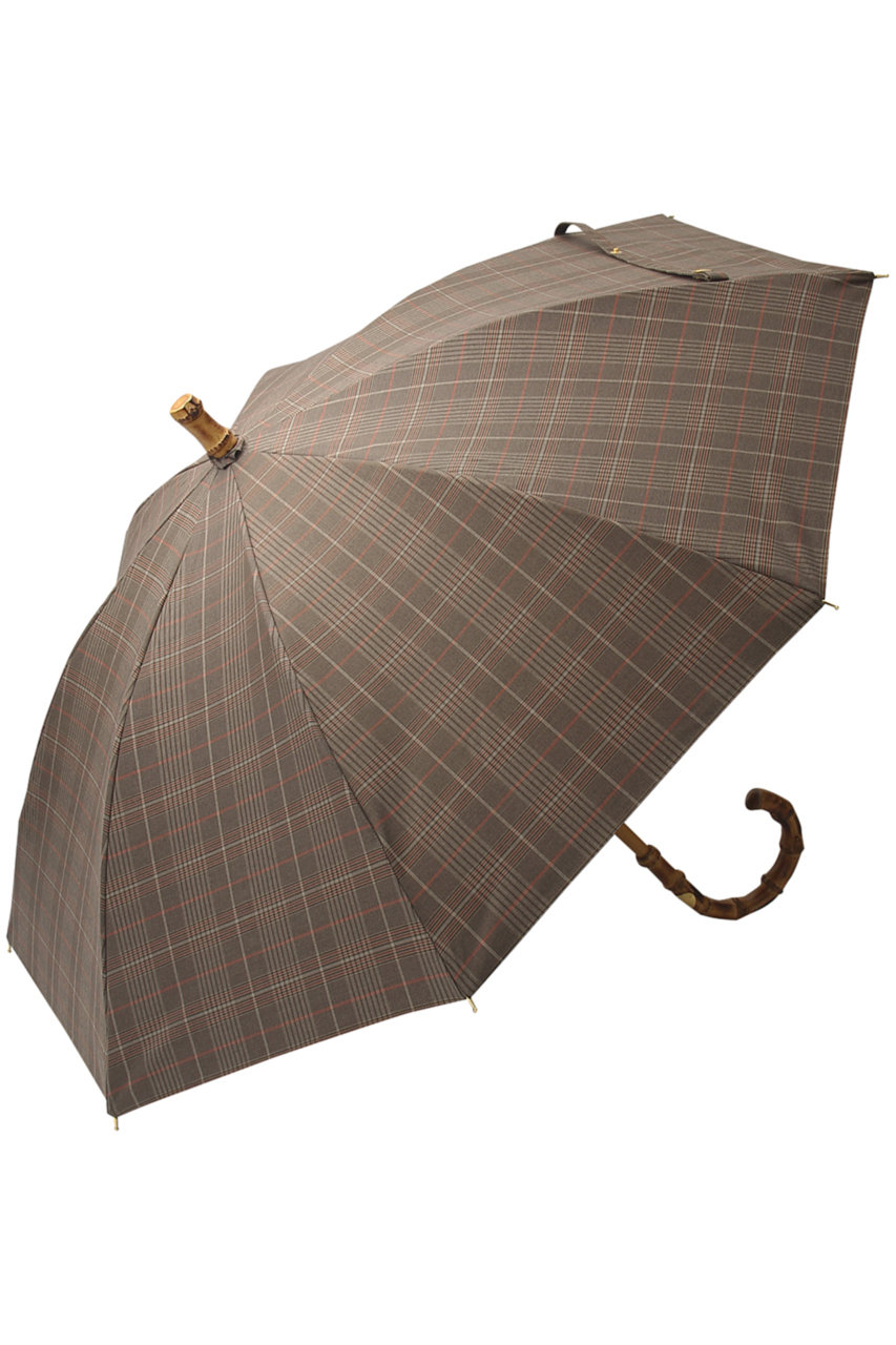 HELIOPOLE 【Traditional Weatherwear】UMBRELLA BAMBOO GOLD/傘(晴雨兼用) (ブラウン, F) エリオポール ELLE SHOP
