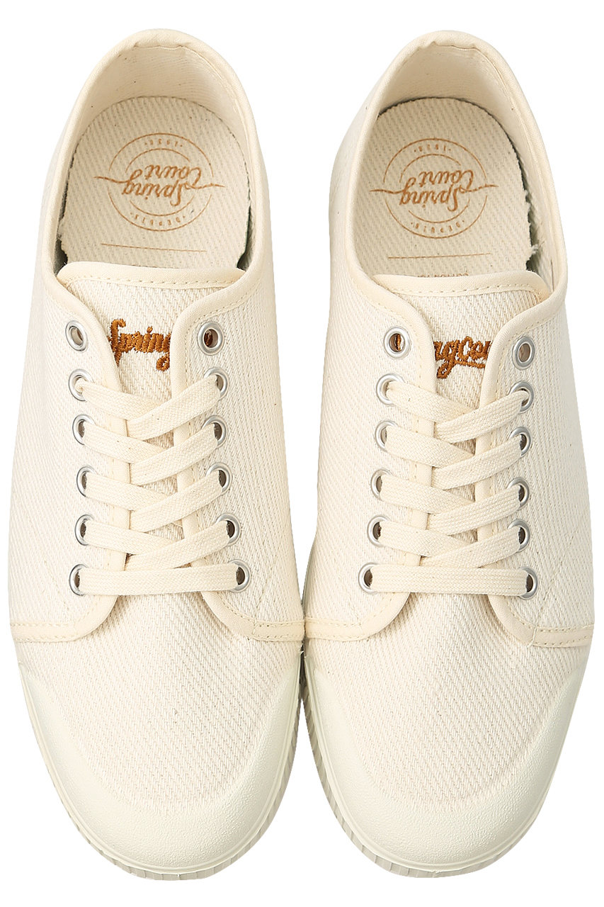 Heliopole エリオポール Spring Court Heavy Twill Low Cutスニーカー ホワイト の通販 Elleshop エル ショップ