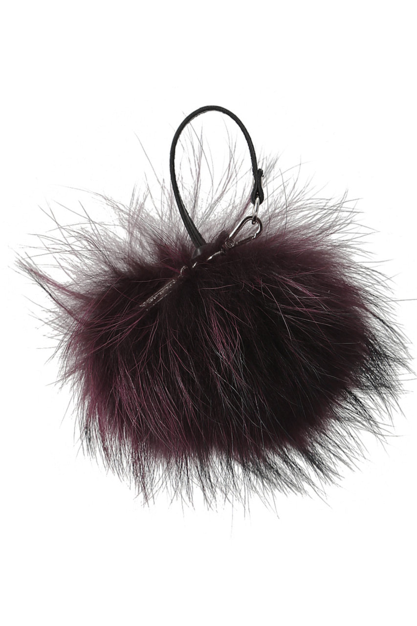 SALE 【30%OFF】 HELIOPOLE エリオポール 【GIANNI CHIARINI】FUR PON PON ハンドバッグ ワイン