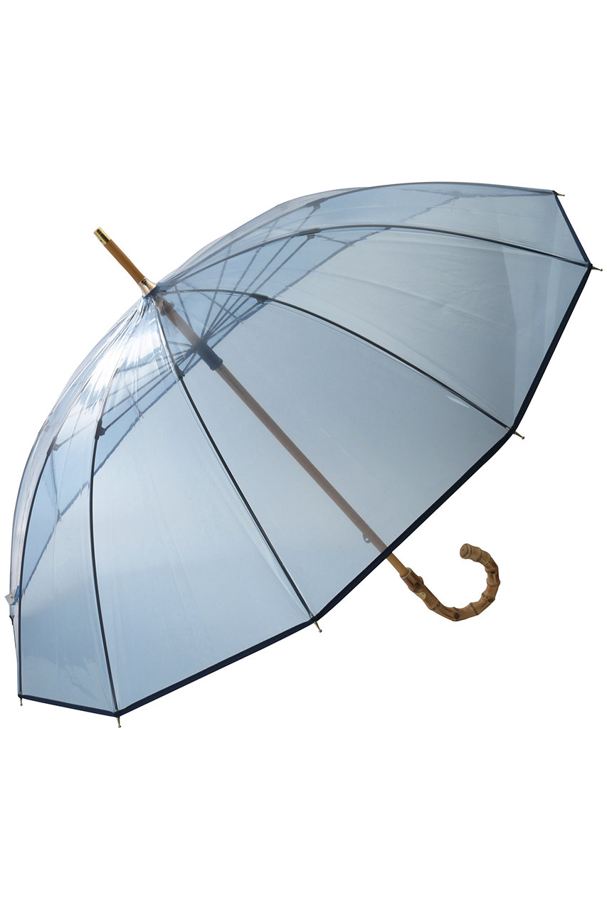 HELIOPOLE 【Traditional Weatherwear】【VINYL UMBRELLA BAMBOO】傘 (ブルー, F) エリオポール ELLE SHOP
