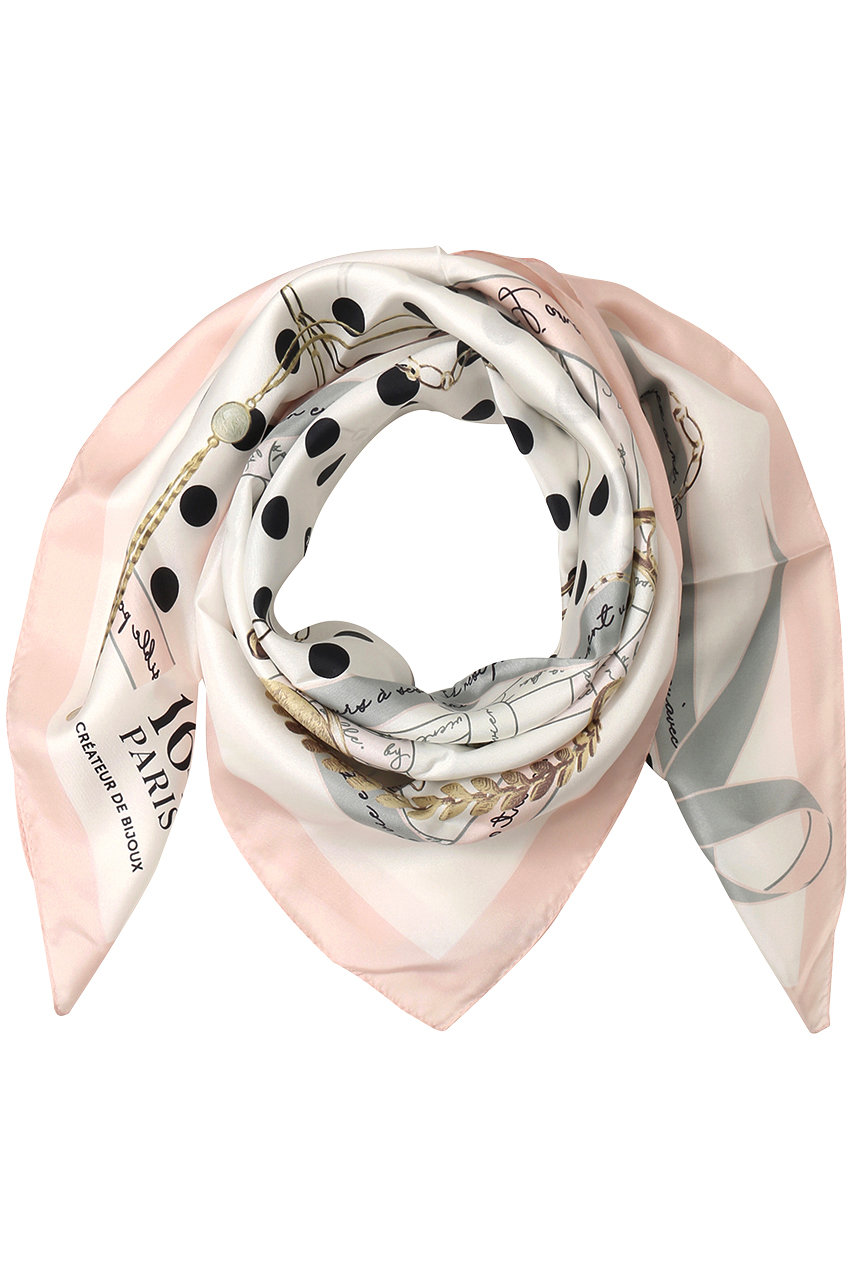 ＜ELLE SHOP＞ by 164 PARIS bijoux スカーフ (ピンク FREE) バイ サン・スワサント・キャトル パリ ELLE SHOP
