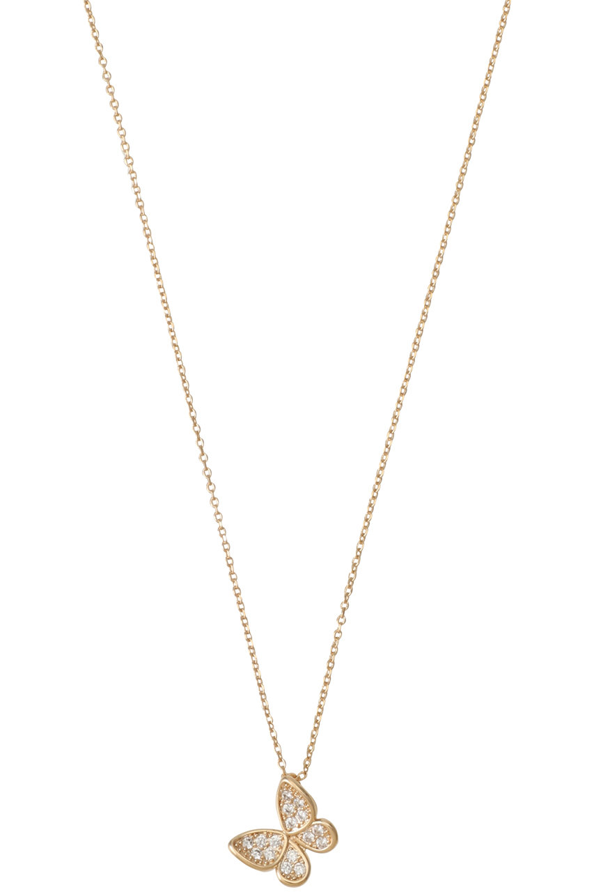 by 164 PARIS PAPILLON STRASS ネックレス (ゴールド, F) バイ サン・スワサント・キャトル パリ ELLE SHOP by 164 PARIS PAPILLON STRASS ネックレス (ゴールド, F) バイ サン・スワサント・キャトル パリ ELLE SHOP