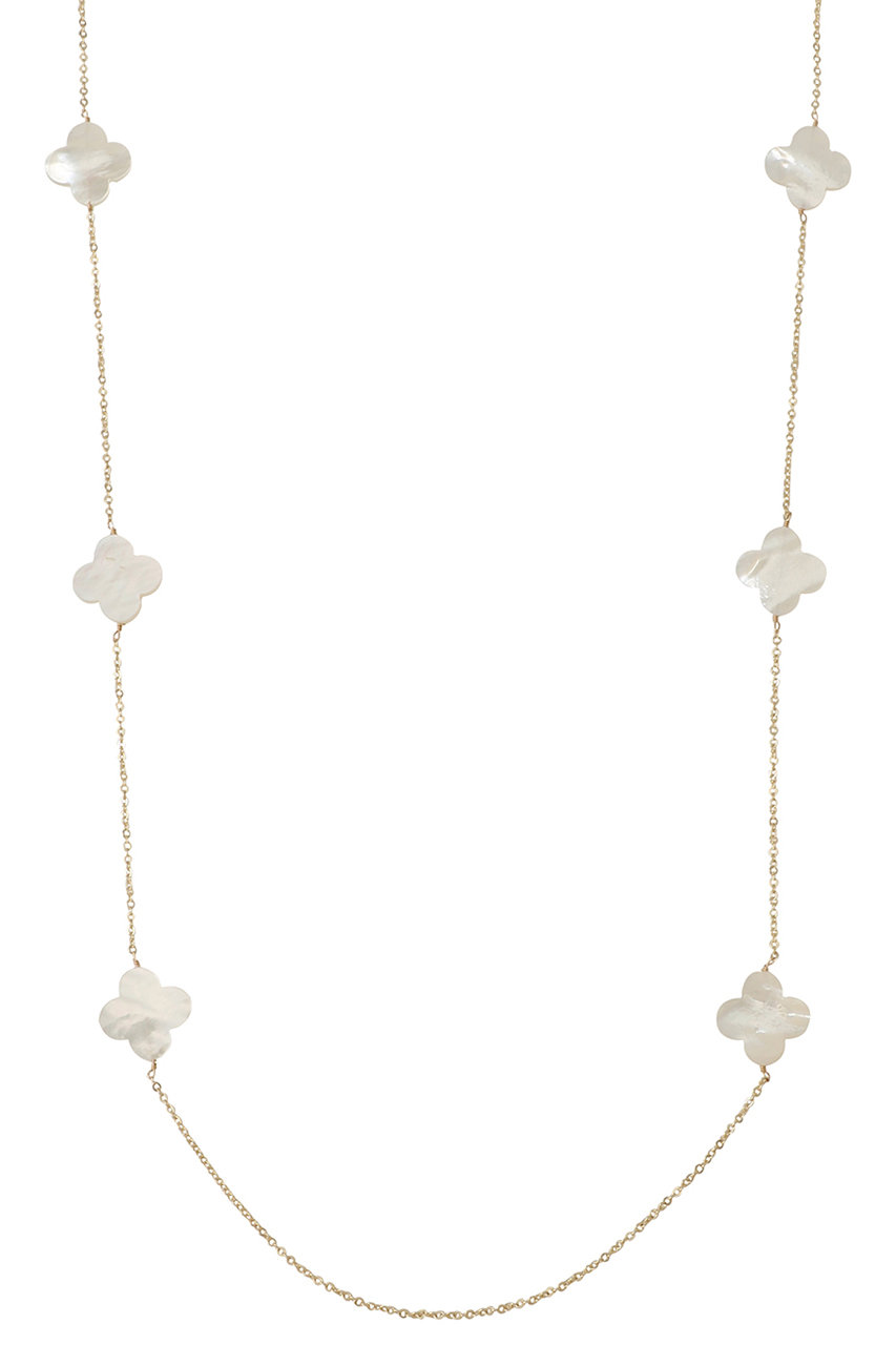 by 164 PARIS 6 TREFLES NACREネックレス (ゴールド, F) バイ サン・スワサント・キャトル パリ ELLE SHOP by 164 PARIS 6 TREFLES NACREネックレス (ゴールド, F) バイ サン・スワサント・キャトル パリ ELLE SHOP