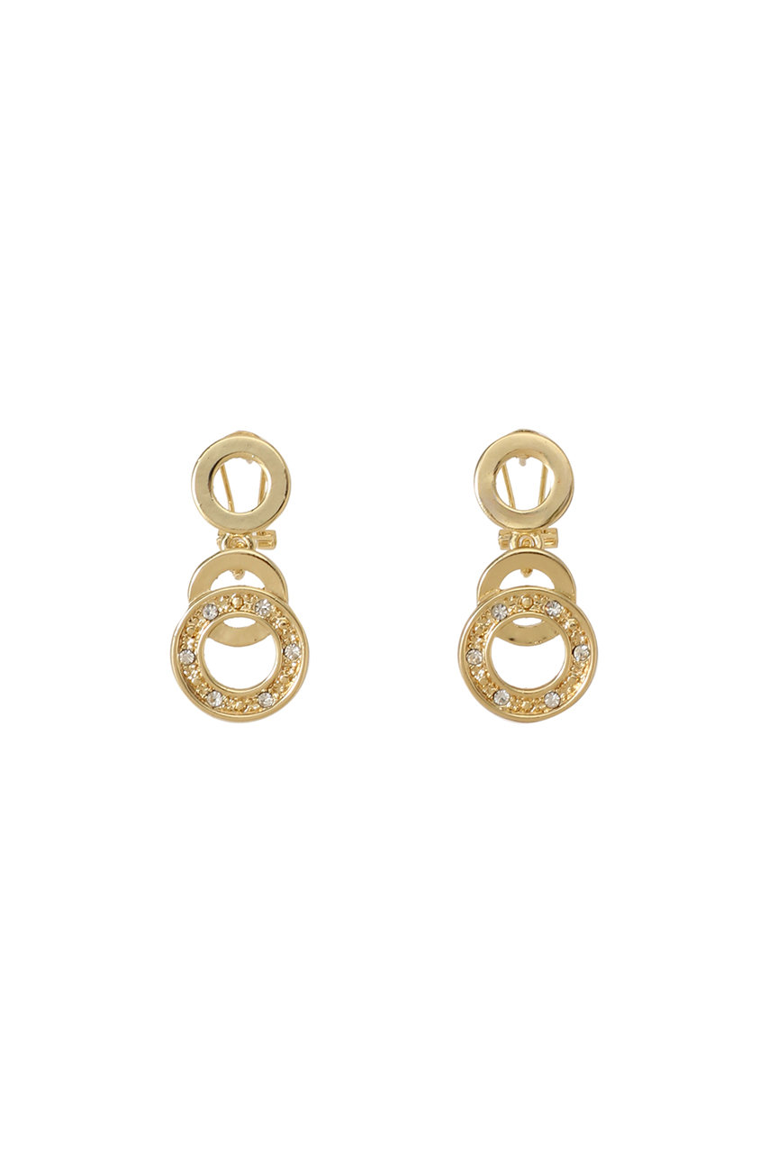 by 164 PARIS 3 CERCLESピアス (ゴールド, F) バイ サン・スワサント・キャトル パリ ELLE SHOP by 164 PARIS 3 CERCLESピアス (ゴールド, F) バイ サン・スワサント・キャトル パリ ELLE SHOP