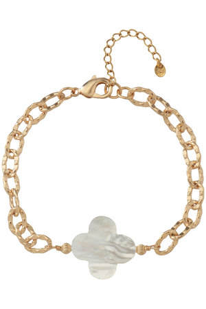 バイ サン・スワサント・キャトル パリ/by 164 PARISのTREFLE NACREブレスレット(150300/150302)