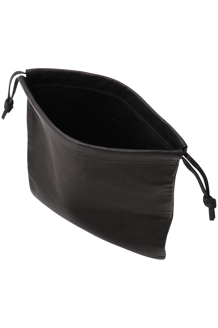 Aeta(アエタ)｜Double Faced DRAWSTRING POUCH L/ブラック の