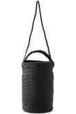 Aeta(アエタ)｜CYLINDER BASKET W handle/ブラック の通販