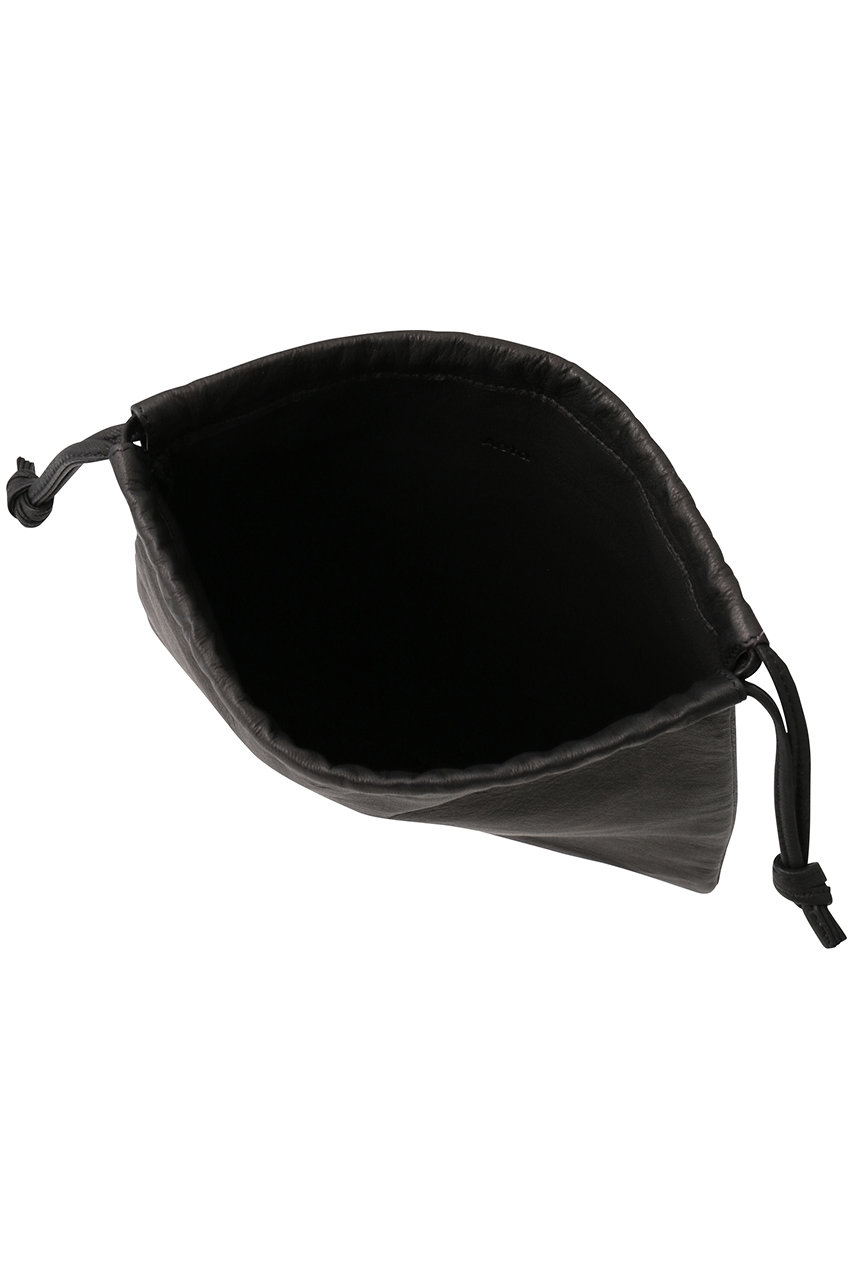 Aeta(アエタ)｜Double Faced DRAWSTRING POUCH L/ブラック の通販