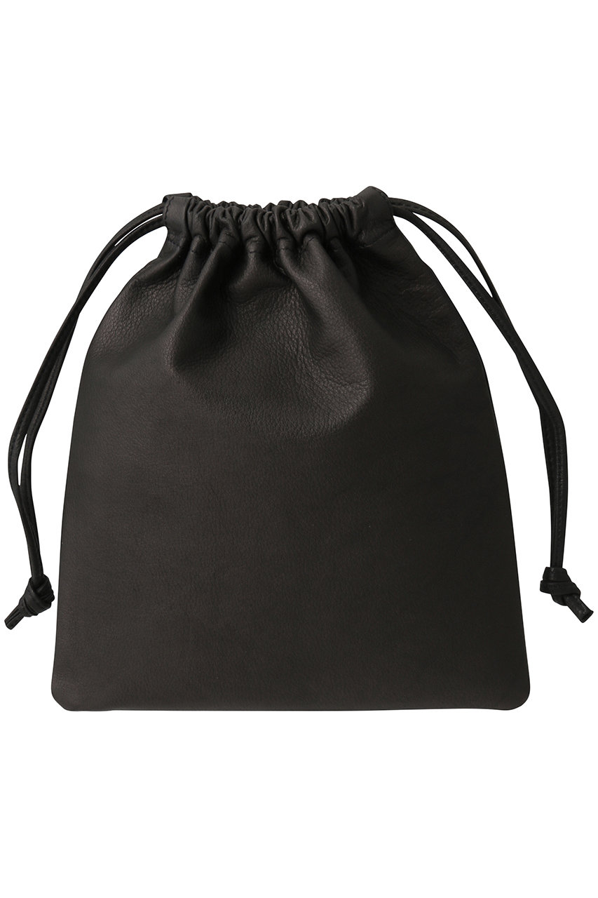 Aeta(アエタ)｜Double Faced DRAWSTRING POUCH L/ブラック の通販