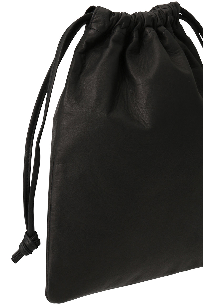 Aeta(アエタ)｜Double Faced DRAWSTRING POUCH L/ブラック の通販