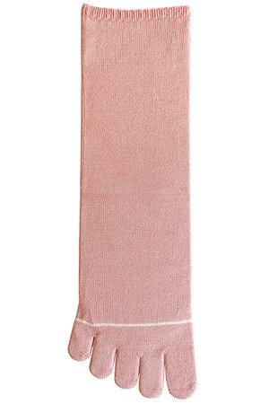 ダブルアンドエフダブル/w&fwのLOVE シルク５本指ソックス(140700/140701)