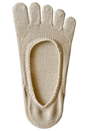 ダブルアンドエフダブル/w&fwのシルクラメ5本指カバーソックス(140700/140701)