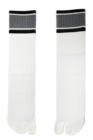 ダブルアンドエフダブル/w&fwのメッシュTABIスケーターソックス