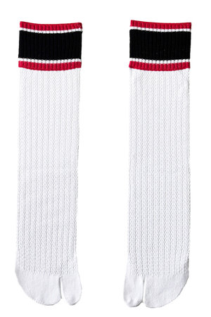 ダブルアンドエフダブル/w&fwのメッシュTABIスケーターソックス