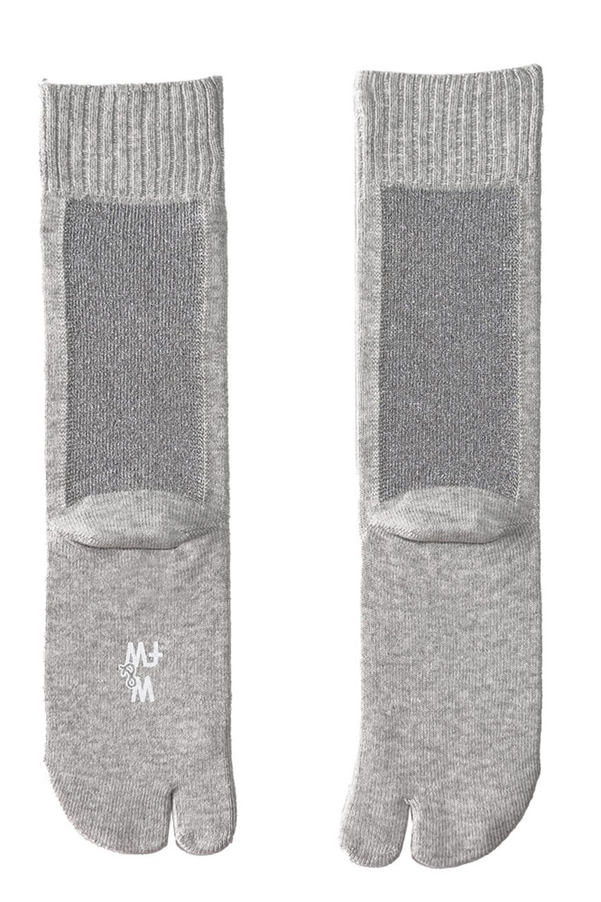 コットンバックラインラメTABIソックス