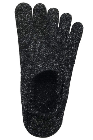 ダブルアンドエフダブル/w＆fwのラメ5本指カバーソックス(140700/140701)