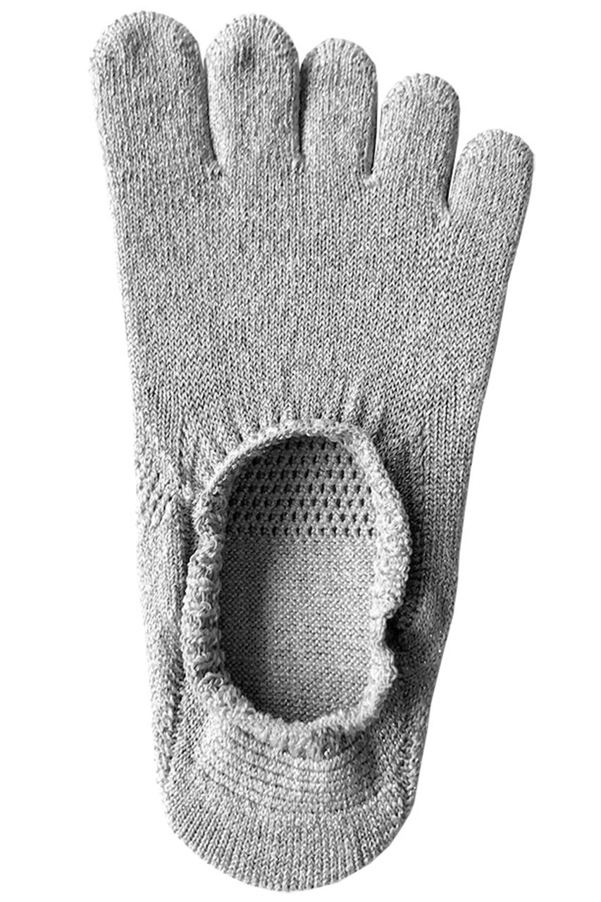 ダブルアンドエフダブル/w＆fwのラメ5本指カバーソックス(シルバー/WL-E12-SL)