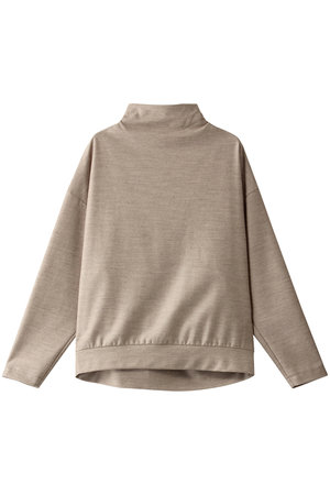 ライトソフトウール　ビルドアップネックカットソー