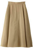 ドライギャバジン ヒップギャザーフレアスカート