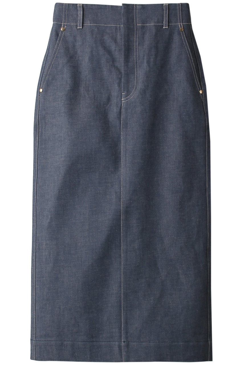 ebureのタイトスカート色は青紫sizeさ36表記