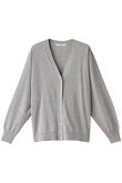 シアーコットンアセテート Vネックニットカーディガン