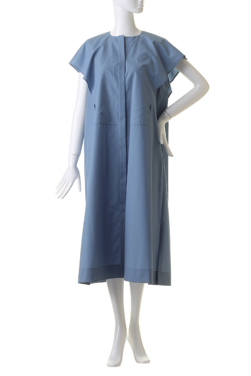 ebure(エブール)｜【店舗限定】シルケットシャンブレー ケープカラー  