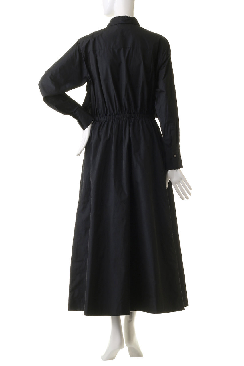 ebure(エブール)｜マイクロタフタ ウエストゴムシャツワンピース  