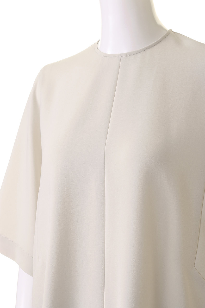 ebure(エブール)｜トリアセダブルクロス Tブラウス/アイボリー の通販