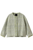 ebure エブール リネンコットンツイル ノーカラー ジャケット item353103700101-1-2.jpg