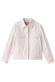 ebure ベージュ デニムジャケット ムラ糸デニム ジャケット 4110400070 | ebure (Women