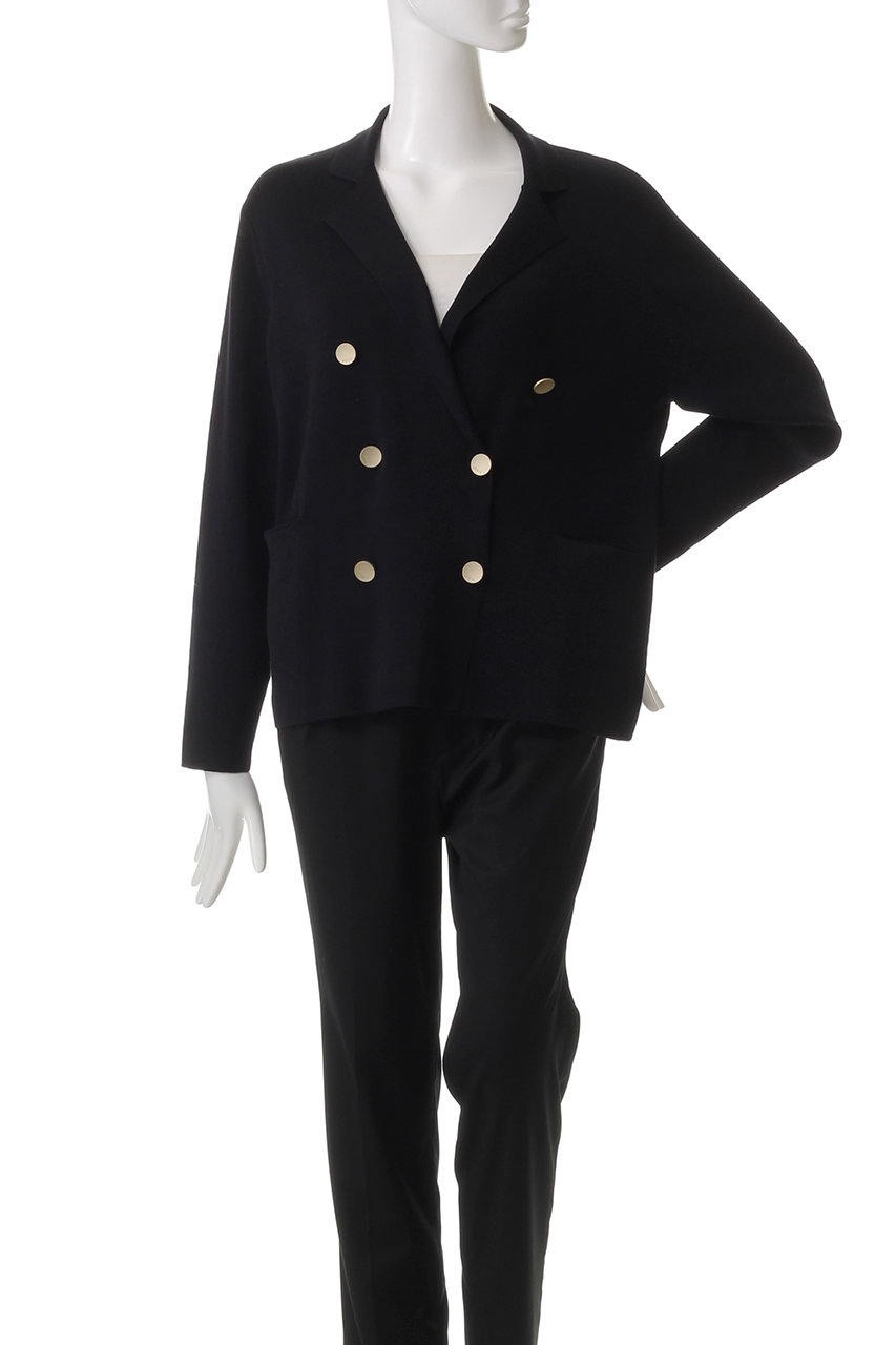 ebure(エブール)｜コットンシルク ニットジャケットカーディガン