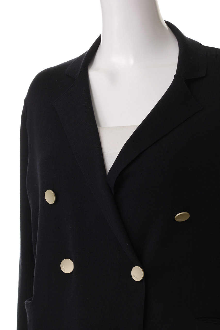 ebure(エブール)｜コットンシルク ニットジャケットカーディガン