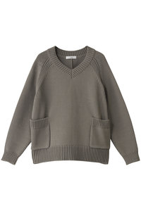 ebure エブール☆シルクコットンクルーネックニットプルオーバー長袖ニット ebure(エブール)｜ライトシルクコットン ハイネックニットプル
