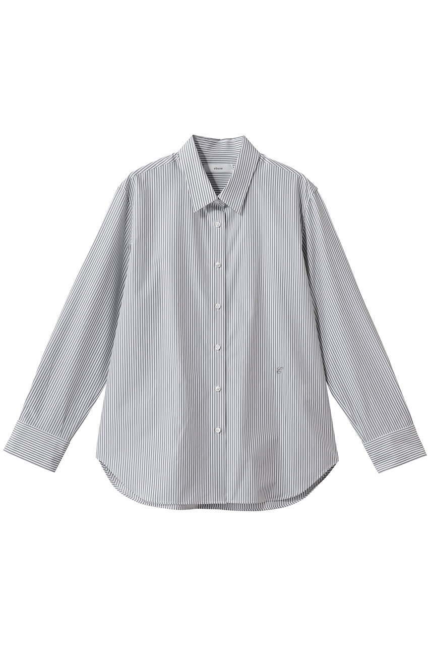 エッセンシャルコットン ストライプシャツ