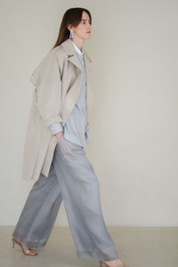 ebure 25SS シルクシアー ジレブラウス ライトグレー ebure 25SS シルクシアー ジレブラウス ライトグレー - メルカリ