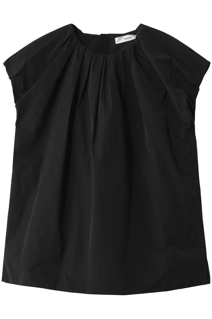 ebure ナチュラルドライタフタ バルーンブラウス (ブラック, 38) エブール ELLE SHOP ebure ナチュラルドライタフタ バルーンブラウス (ブラック, 38) エブール ELLE SHOP