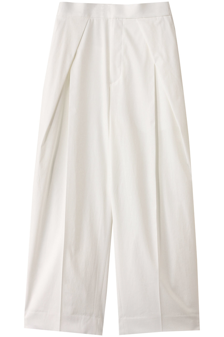 ebure 【店舗限定】ストレッチラチネ ワイドパンツ (ホワイト, 36) エブール ELLE SHOP ebure 【店舗限定】ストレッチラチネ ワイドパンツ (ホワイト, 36) エブール ELLE SHOP