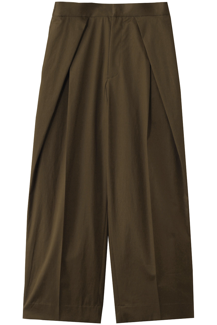 ebure 【店舗限定】ストレッチラチネ ワイドパンツ (ブラウン, 38) エブール ELLE SHOP ebure 【店舗限定】ストレッチラチネ ワイドパンツ (ブラウン, 38) エブール ELLE SHOP