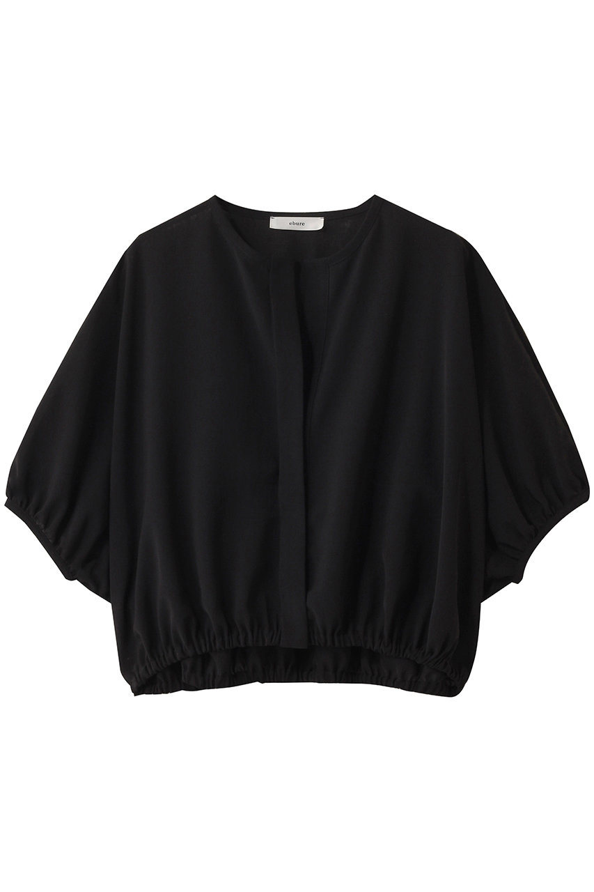 ebure 【店舗限定】クリスプドライ ボレロブラウス (ブラック, 38) エブール ELLE SHOP ebure 【店舗限定】クリスプドライ ボレロブラウス (ブラック, 38) エブール ELLE SHOP