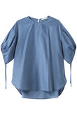 【店舗限定】ブレンドヤーンキュプラシルク パフスリーブブラウス