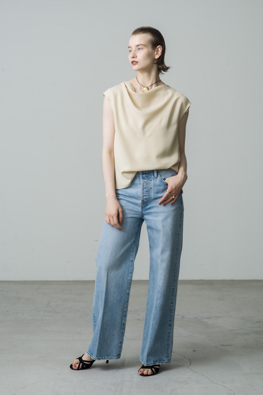 ebure(エブール)｜【店舗限定】2WAYツイル スリーブレスブラウス