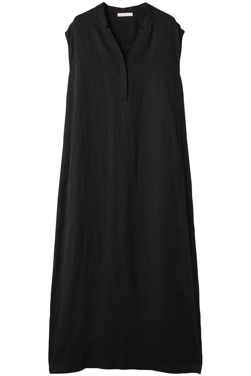 ebure 【店舗限定】リネンサテン ノースリーブワンピース (ブラック, 38) エブール ELLE SHOP ebure 【店舗限定】リネンサテン ノースリーブワンピース (ブラック, 38) エブール ELLE SHOP